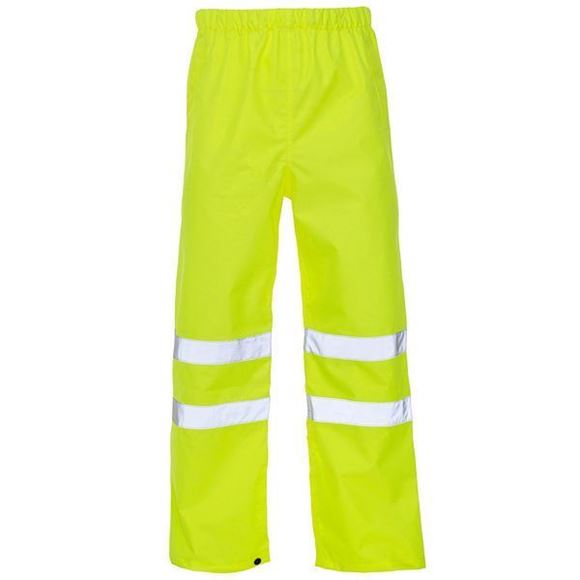 Picture of YELLOW HI-VIZ RAIN PROOF TROUSERS XXXX-LARGE |Each