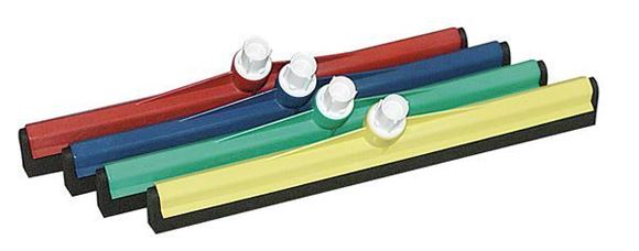 Picture of 18in PLASTIC FLOOR SQUEEGEE + HANDLE RED |Complete