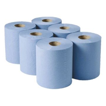 Picture of 2PLY BLUE CATERING CENTREFEED ROLLS |Ctn 6