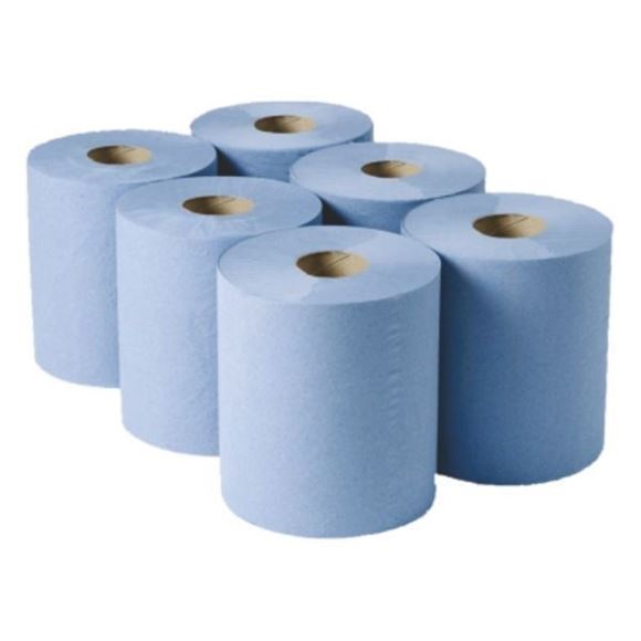Picture of 2PLY BLUE CATERING CENTREFEED ROLLS |Ctn 6