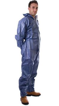 Picture of COVERALL DISPOSABLE OVERALL BLUE MEDIUM |EACH