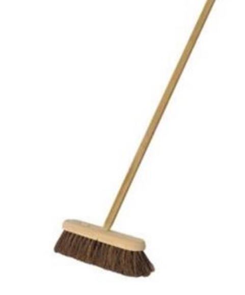Picture of 12in SOFT NATURAL BROOM HEAD & HANDLE |Complete