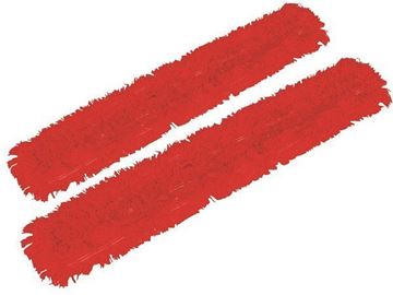 Picture of 70cm 28in VEE SWEEPER HEADS ONLY RED |Pair