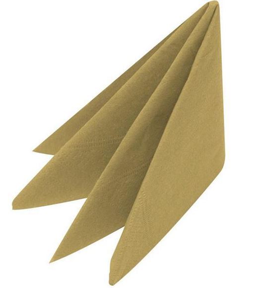 Picture of 40/3PLY GOLD NAPKINS |Pack 100