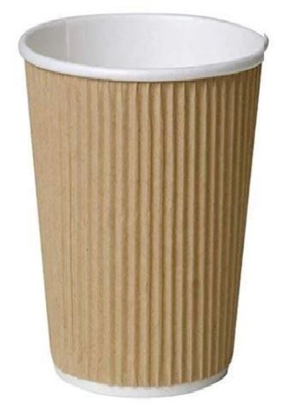 Picture of 12oz TALL KRAFT RIPPLE CUPS |Ctn 500