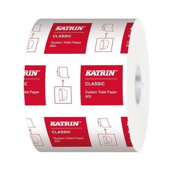 Picture of KATRIN CLASSIC SYSTEM ECO 800 TOILET ROLLS |Ctn 36
