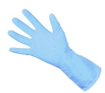 Picture of BUDGET HOUSEHOLD RUBBER GLOVES BLUE