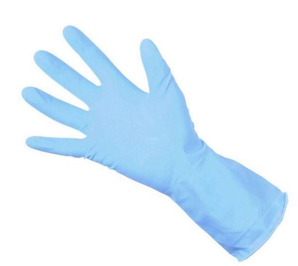 Picture of BUDGET HOUSEHOLD RUBBER GLOVES BLUE