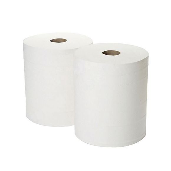 Picture of 2PLY WHITE 288mtr WORKSHOP ROLLS IWH085 |Pack 2