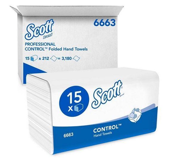 Picture of SCOTT 2PLY WHITE INTERFOLD HAND TOWELS 6663 |Ctn 3180