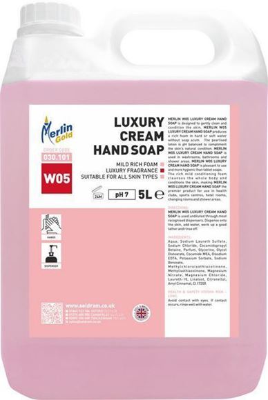 Picture of MERLIN W05 LUXURY CREAM HAND SOAP |2x5ltr