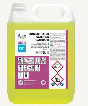 Picture of MERLIN C01 CONCENTRATED CATERING SANITISER |2x5ltr