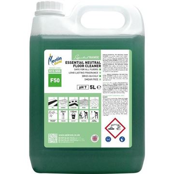 Picture of MERLIN ESSENTIAL F50 NEUTRAL FLOOR CLEANER |2x5ltr