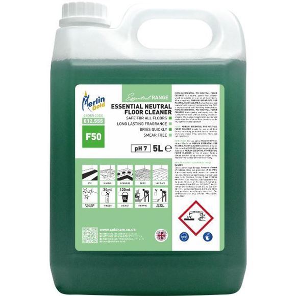 Picture of MERLIN ESSENTIAL F50 NEUTRAL FLOOR CLEANER |2x5ltr