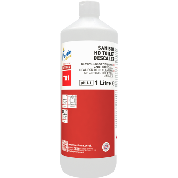 Picture of MERLIN T01 SANISOL HD TOILET DESCALER |12x1ltr