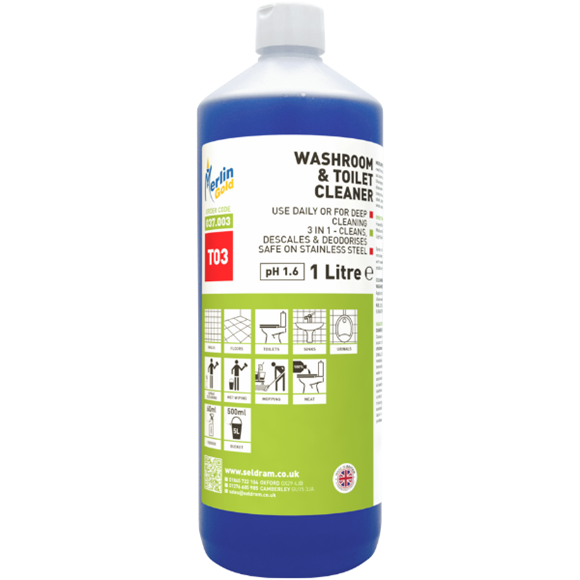 Picture of MERLIN T03 WASHROOM & TOILET CLEANER |12x1ltr