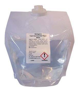 Picture of BIOHYGIENE FOAM SOAP UNFRGRANCED POUCH REFILL |5x800ml