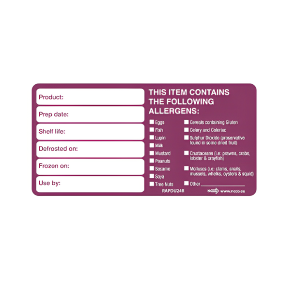 Picture of ALLERGEN SAFETY DETAILED LABELS |Roll 500