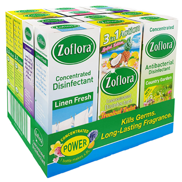 Picture of ZOFLORA DISINFECTANT ASSORTED |12x120ml