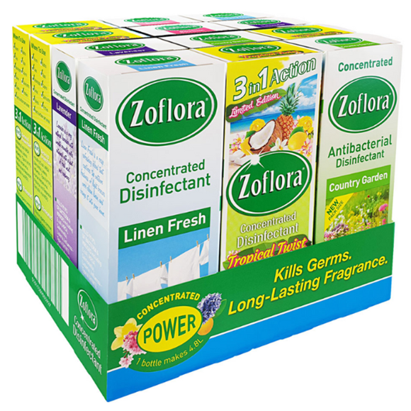 Picture of ZOFLORA DISINFECTANT ASSORTED |12x120ml