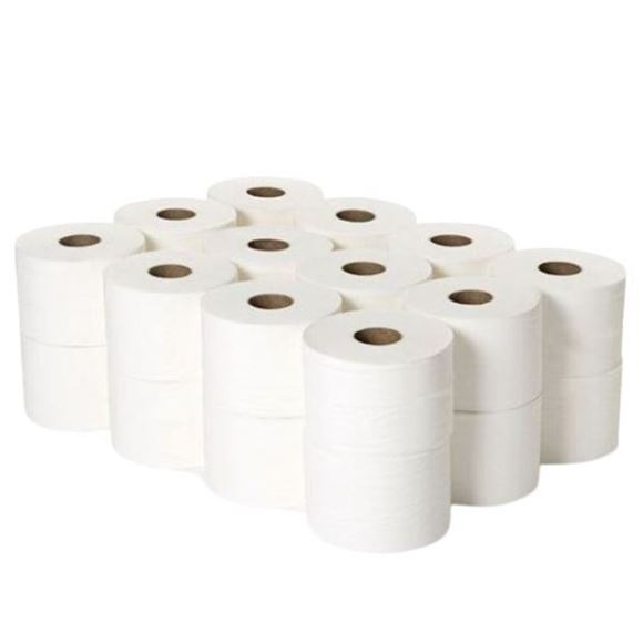 Picture of 2 PLY WHITE RECYCLED MICRO TOILET ROLL |Ctn 24