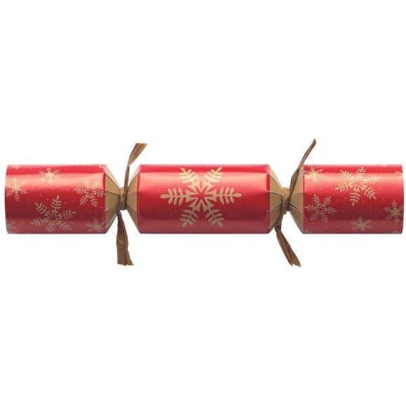 Picture of 9in GREEN & RED SNOWFLAKE CRACKERS |PK 100