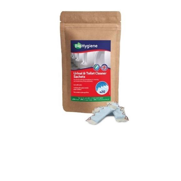 Picture of BIOHYGIENE URINAL TOILET CLNR SOLUBLE SACHETS