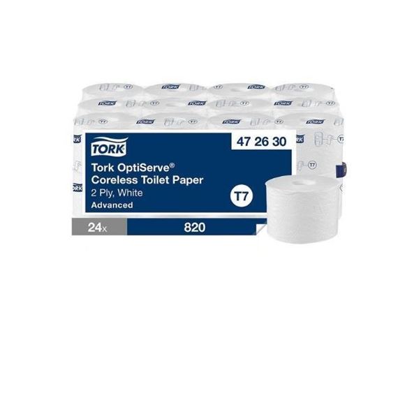 Picture of TORK OPTISERVE CORELESS 2ply TOILET TOLLS