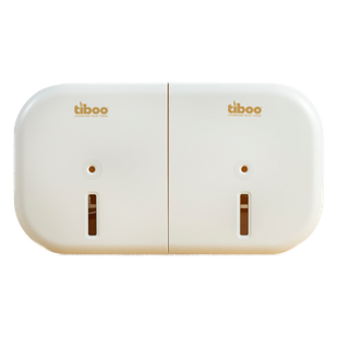 Picture of SYSTEM X TWIN MINI TOILET ROLL DISPENSER WHIT