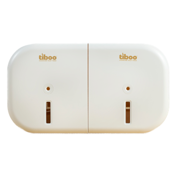 Picture of SYSTEM X TWIN MINI TOILET ROLL DISPENSER WHIT