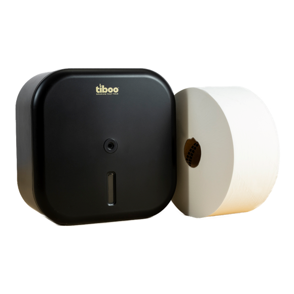 Picture of SYSTEM X JUMBO TOILET ROLL DISPENSER BLACK