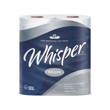 Picture of 2PLY WHISPER SILVER SOFT TOILET ROLL |Ctn 40