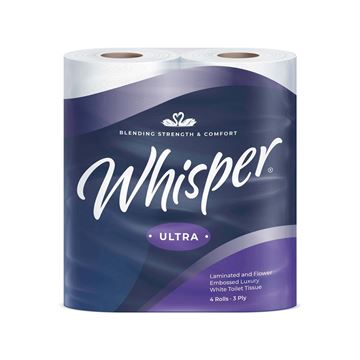 Picture of 3PLY WHISPER ULTRA LUXURY QUILTED TOILET ROLL |Ctn 40